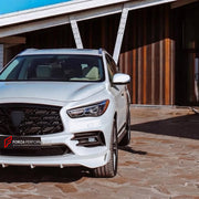BODY KIT for INFINITI QX60 L50 FACELIFT 2016 - 2021 FORZA PERFORMANCE custom fit Larte Design Style

Set includes:
Front Lip
Front Bumper Assembly
Front Grille
Rear Bumper Assembly
Rear Diffuser
Exhaust Tips

Material: Plastic

NOTE: Professional installation is required.