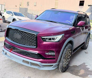 BODY KIT for Infiniti QX80 Z62 Facelift 2018 - 2024
Set includes:

Front Lip
Front Fender Flares
Rear Fender Flares
Rear Diffuser
Material: Plastic

NOTE: Professional installation is required.