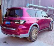 BODY KIT for Infiniti QX80 Z62 Facelift 2018 - 2024
Set includes:

Front Lip
Front Fender Flares
Rear Fender Flares
Rear Diffuser
Material: Plastic

NOTE: Professional installation is required.