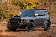 BODY KIT for JETOUR T2

Set includes:

Bull Bar
Grille Cover
Hood Cover

Roof LED DRL Lights
Roof Rack

Side Trims
Foldable Side Ladder
Vent Visors
Roof Spoiler
Rear Bumper
Tail Light Covers

Material: Plastic

Note: Professional installation is required.

CONTACT US FOR PRICING

Payment ►
Visa
Mastercard
PayPal with a credit card (add 4.4% at checkout)
Payoneer
Cryptocurrency
Shipment ►
By express DHL/UPS/TNT/FedEx
To the local international airport
Special line by air
Special line by the sea
To Europe and