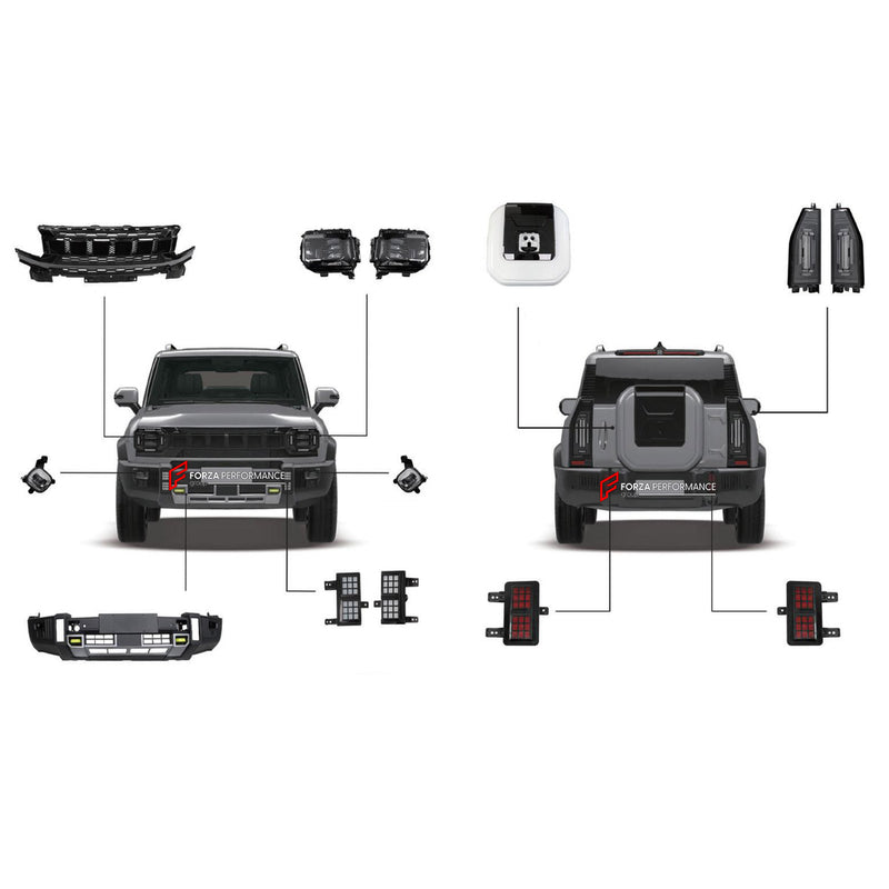 BODY KIT for JETOUR T2 TRAVELLER 2024+