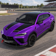 BODY KIT for Lamborghini Urus SE Performante 2026+
Set includes:

Front Lip
Front Bumper Air Vent Covers
Hood Bonnet
Fender Flares
Side Fender Vents
Side Skirts
Roof Spoiler
Ducktail Spoiler
Rear Bumper Fins
Rear Diffuser
Material: Plastic

NOTE: Professional installation is required.