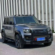 BODY KIT for LAND ROVER DEFENDER L663 110 2020+ FORZA PERFORMANCE custom fit LM

Set includes:
Front Bumper Assembly
Front Grille
Roof Light Bar
Fender Flares
Rear Bumper Assembly
Rear Diffuser
Spare Wheel Tire Cover
Exhaust Tips

Material: Plastic

NOTE: Professional installation is required.