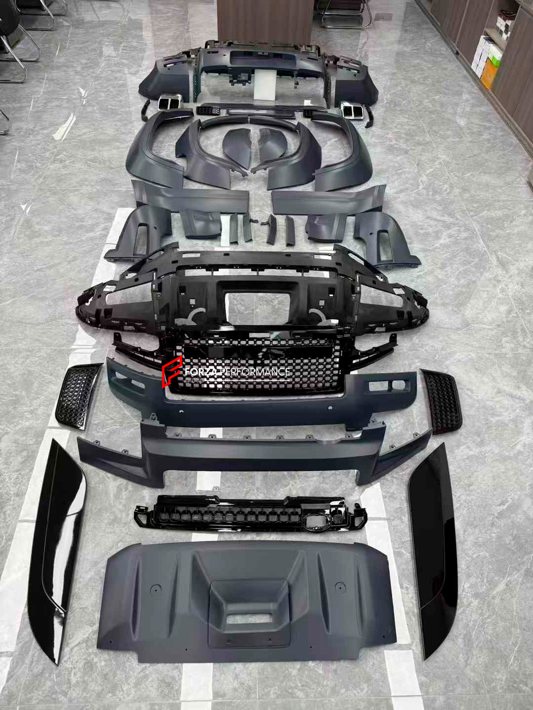 BODYKIT for LAND ROVER DEFENDER L663 2019+ | OCTA STYLE

Set includes:

Fender Flares
Rear Diffuser

Material: Plastic

We also have Octa forged wheels available&nbsp;IN STOCK.

Note: Professional installation is required.

CONTACT US FOR PRICING

Payment ►
Visa
Mastercard
PayPal with a credit card (add 4.4% at checkout)
Payoneer
Cryptocurrency
Shipment ►
By express DHL/UPS/TNT/FedEx
To the local international airport
Special line by air
Special line by the sea
To Europe and the UK by train

Please let us k