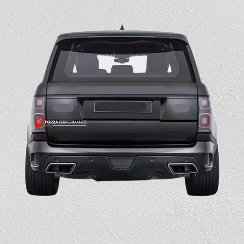 BODY KIT FOR LAND ROVER RANGE ROVER L405 FACELIFT 2017 - 2021

Set includes:

Front Bumper
Mirror Covers
Rear Roof Spoiler (with LED Lights)
Rear Bumper
Rear Diffuser
Exhaust Tips

Material: Plastic + Carbon

Note: Professional installation is required.

Payment ►
Visa

Mastercard

PayPal with a credit card (add 4.4% at checkout)
Payoneer
Cryptocurrency
Shipment ►
By express DHL/UPS/TNT/FedEx
To the local international airport
Special line by air
Special line by the sea
To Europe and the UK by train

Please