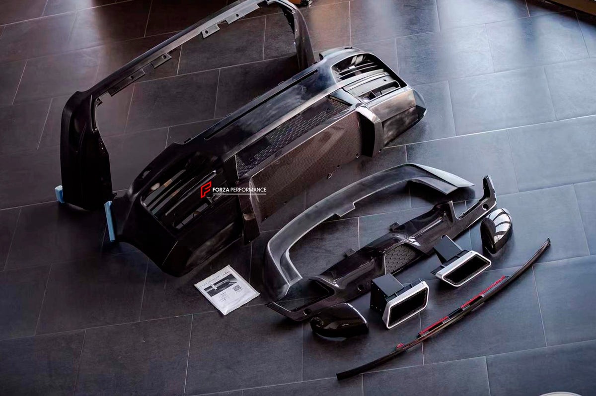 BODY KIT FOR LAND ROVER RANGE ROVER L405 FACELIFT 2017 - 2021

Set includes:

Front Bumper
Mirror Covers
Rear Roof Spoiler (with LED Lights)
Rear Bumper
Rear Diffuser
Exhaust Tips

Material: Plastic + Carbon

Note: Professional installation is required.

Payment ►
Visa

Mastercard

PayPal with a credit card (add 4.4% at checkout)
Payoneer
Cryptocurrency
Shipment ►
By express DHL/UPS/TNT/FedEx
To the local international airport
Special line by air
Special line by the sea
To Europe and the UK by train

Please