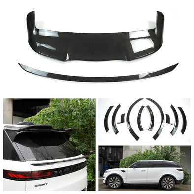 CARBON FIBER BODY KIT FOR LAND ROVER RANGE ROVER SPORT L461 2022+  Set includes:   Roof Spoiler Rear Spoiler Front Wheel Arches Rear Wheel Arches