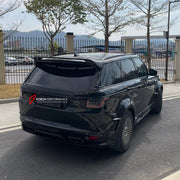 BODY KIT for LAND ROVER RANGE ROVER SPORT L494 2014 - 2022 FORZA PERFORMANCE custom fit SVR Style

Set includes:
Front Lip
Front Bumper Canards
Hood Bonnet
D-Pillar Covers
Roof Spoiler
Rear Bumper Fins
Rear Diffuser

Material: Plastic

NOTE: Professional installation is required.