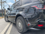 BODY KIT for LAND ROVER RANGE ROVER SPORT L494 2014 - 2022 FORZA PERFORMANCE custom fit SVR Style

Set includes:
Front Lip
Front Bumper Canards
Hood Bonnet
D-Pillar Covers
Roof Spoiler
Rear Bumper Fins
Rear Diffuser

Material: Plastic

NOTE: Professional installation is required.