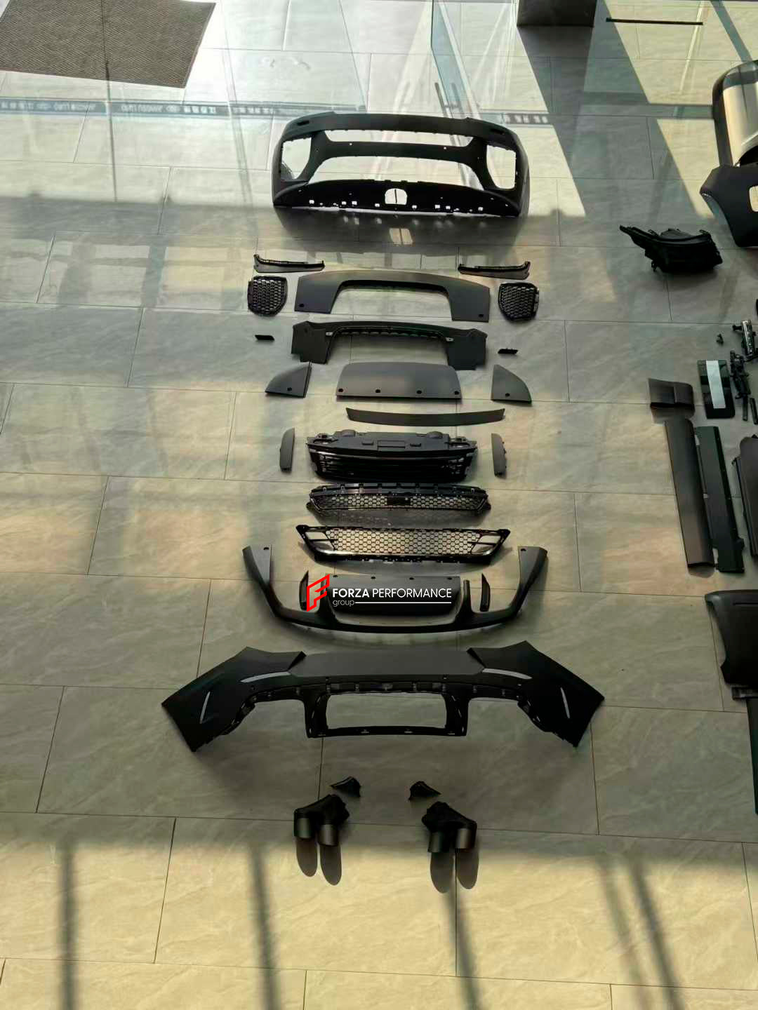 BODY KIT FOR LAND ROVER RANGE ROVER SPORT SV 2022+ L461

Set includes:

Front Lip
Front Bumper
Front Grille
Rear Bumper
Rear Diffuser
Exhaust Tips

Material: Plastic

* Each part of this kit can be sent separately. Please contact us if you need a specific part.

Payment ►
Visa

Mastercard

PayPal with a credit card (add 4.4% at checkout)
Payoneer
Cryptocurrency
Shipment ►
By express DHL/UPS/TNT/FedEx
To the local international airport
Special line by air
Special line by the sea
To Europe and the UK by train