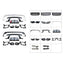 BODY KIT for Land Rover Range Rover Velar 2017+
Set includes:

Front Bumper Assembly
Front Grille
Rear Bumper Assembly
Rear Diffuser
Exhaust Tips
Material: Plastic

NOTE: Professional installation is required.