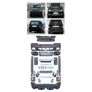 BODY KIT for Land Rover Range Rover Vogue 2005 - 2012
Set includes:

Front Bumper Assembly
Front Grille
Side Skirts
Rear Bumper Assembly
Rear Diffuser
Material: Plastic

NOTE: Professional installation is required.