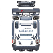 BODY KIT for Land Rover Range Rover Vogue 2005 - 2012
Set includes:

Front Bumper Assembly
Front Grille
Side Skirts
Rear Bumper Assembly
Rear Diffuser
Material: Plastic

NOTE: Professional installation is required.