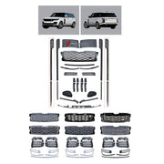 BODY KIT for Land Rover Range Rover Vogue 2018 - 2022
Set includes:

Front Lip
Front Bumper
Front Grille
Side Mirror Covers
Side Skirts
Material: Plastic

NOTE: Professional installation is required.