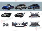 BODY KIT for LEXUS CT200 2014 - 2022 FORZA PERFORMANCE custom fit F-Sport Style

Set includes:
Front Bumper
Front Grille
Headlights
Fog Lights

Material: Plastic

NOTE: Professional installation is required.