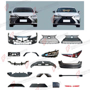 BODY KIT for LEXUS ES200 2018+

Set includes:
Front Bumper Assembly
Front Grille
Headlights
License Plate
Tail Lights
Rear Bumper Assembly

Material: Plastic

NOTE: Professional installation is required.