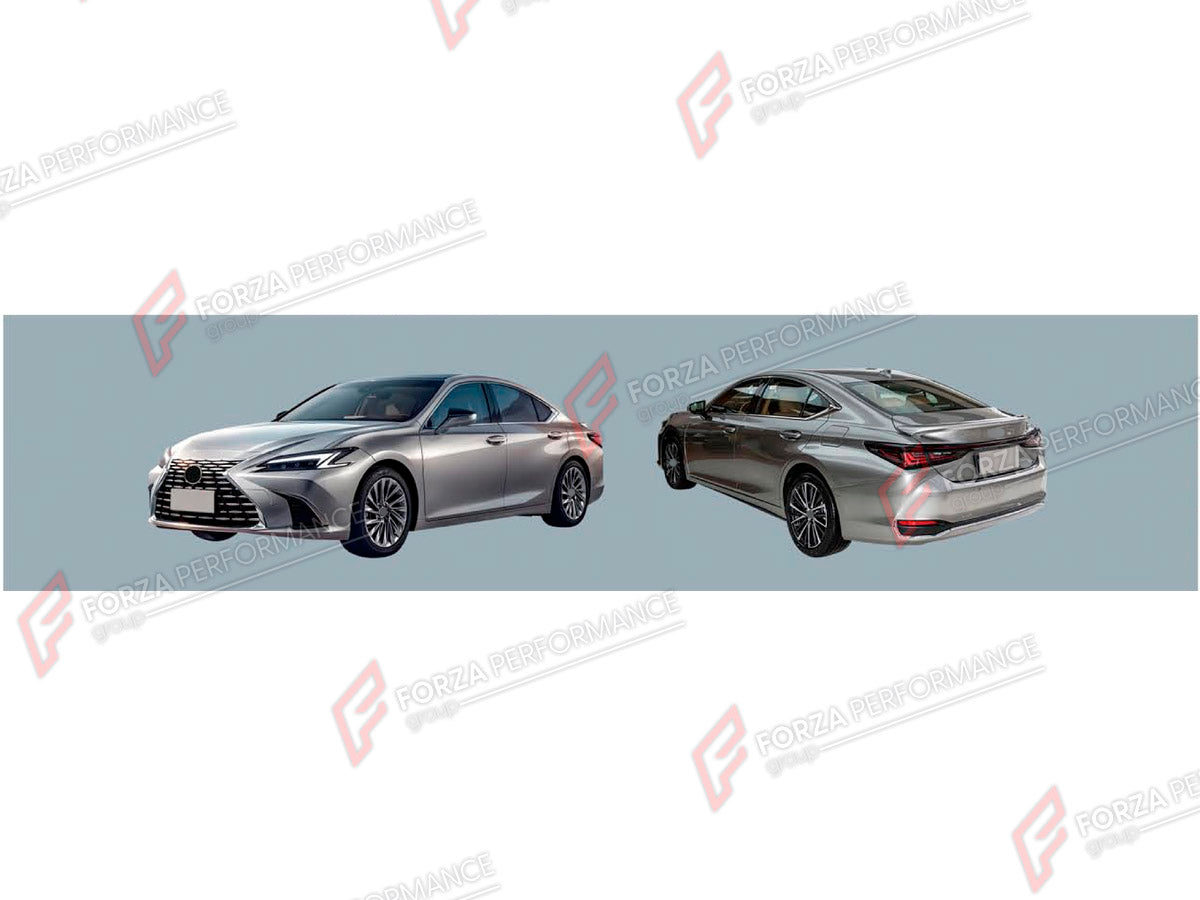 BODY KIT for LEXUS ES200 FACELIFT 2025+

Set includes:
Front Grille
Headlights
Fog Lights Covers
Tail Lights

Material: Plastic

NOTE: Professional installation is required.