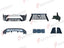 BODY KIT for LEXUS GX550 J250 2023+

Set includes:
Front Bumper
Front Grille
Fog Lights
License Plate

Material: Plastic

NOTE: Professional installation is required.