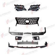 BODY KIT for LEXUS LX570 J200 FACELIFT 2012 - 2015 FORZA PERFORMANCE custom fit Sport Style
Set includes:

Front Lip
Front Grille
Headlights
Fog Lights
Rear Diffuser
Material: Plastic

NOTE: Professional installation is required.