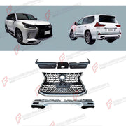 BODY KIT for LEXUS LX570 J200 FACELIFT 2015 - 2023 FORZA PERFORMANCE custom fit Limited Style
Set includes:

Front Bumper
Front Grille
Rear Diffuser
Material: Plastic

NOTE: Professional installation is required.