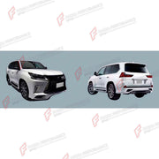 BODY KIT for LEXUS LX570 J200 FACELIFT 2015 - 2023 FORZA PERFORMANCE custom fit Limited Style
Set includes:

Front Bumper
Front Grille
Rear Diffuser
Material: Plastic

NOTE: Professional installation is required.