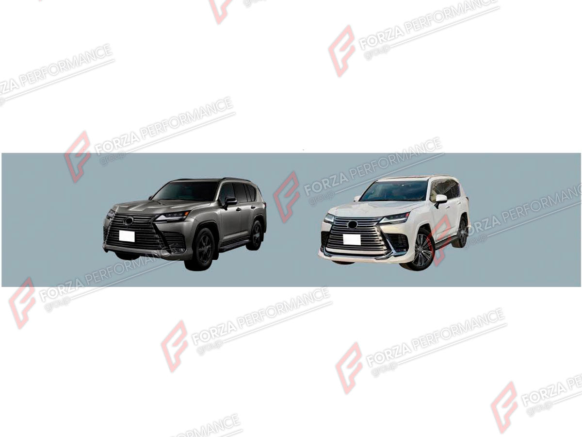 BODY KIT for LEXUS LX600 J300 2021+ FORZA PERFORMANCE custom fit M Style
Set includes:

Front Bumper
Rear Diffuser
Material: Plastic

NOTE: Professional installation is required.