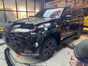 BODY KIT for LEXUS LX600 J300 2022+

Set includes:

Front Lip
Front Fender Flares
Rear Fender Flares
Rear Diffuser

Material: Plastic

Note: Professional installation is required.