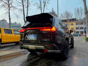 BODY KIT for LEXUS LX600 J300 2022+

Set includes:

Front Lip
Front Fender Flares
Rear Fender Flares
Rear Diffuser

Material: Plastic

Note: Professional installation is required.