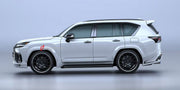 BODY KIT for LEXUS LX600 LX700 J300 2021+ FORZA PERFORMANCE custom fit Artisan Style

Set includes:
Front Lip
Front Bumper Air Vent Covers
Fender Flares
Roof Spoiler
Ducktail Spoiler
Rear Diffuser

Material: Plastic

NOTE: Professional installation is required.