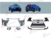 BODY KIT for LEXUS NX350 2021+ FORZA PERFORMANCE custom fit F-Sport Style
Set includes:

Front Lip
Front Bumper Assembly
Front Grille
Material: Plastic

NOTE: Professional installation is required.