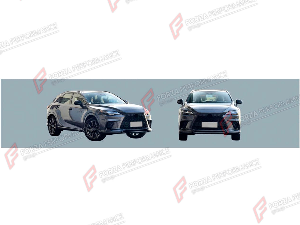 BODY KIT for LEXUS RX350 AL30 2022+ FORZA PERFORMANCE custom fit OEM Style

Set includes:
Front Lip
Front Bumper
Front Grille
Headlight Covers
Fog Lights Covers
License Plate

Material: Plastic

NOTE: Professional installation is required.
