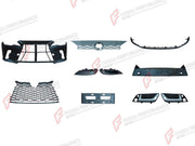 BODY KIT for LEXUS RX350 AL30 2022+ FORZA PERFORMANCE custom fit OEM Style

Set includes:
Front Lip
Front Bumper
Front Grille
Headlight Covers
Fog Lights Covers
License Plate

Material: Plastic

NOTE: Professional installation is required.