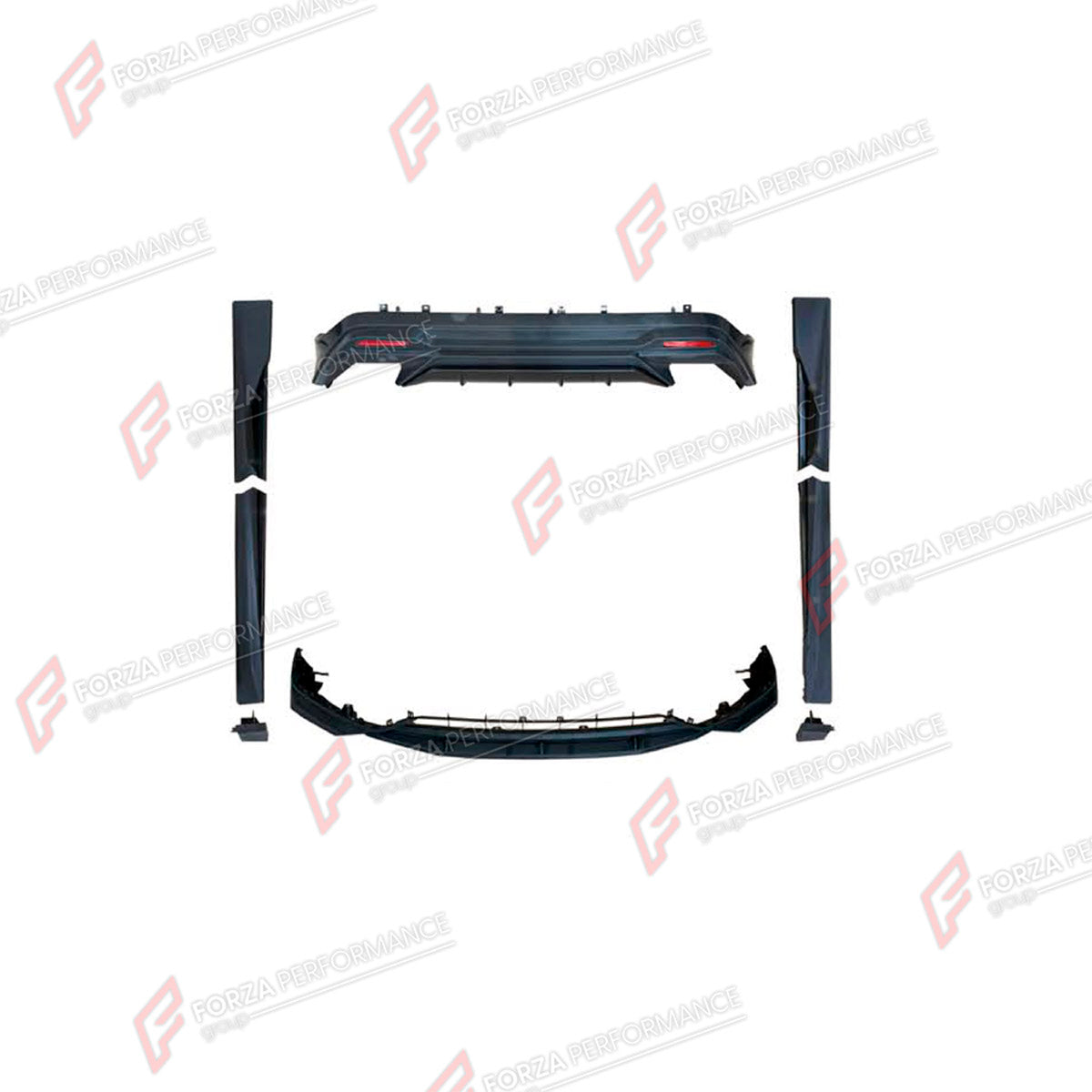 BODY KIT for LEXUS RX350 AL30 2022+ FORZA PERFORMANCE custom fit TRD Style

Set includes:
Front Lip
Side Skirts
Rear Diffuser

Material: Plastic

NOTE: Professional installation is required.