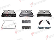 BODY KIT for LEXUS RX450 AL20 FACELIFT 2019 - 2023 FORZA PERFORMANCE custom fit F-Sport Style

Set includes:
Front Grille
Fog Lights
License Plate

Material: Plastic

NOTE: Professional installation is required.