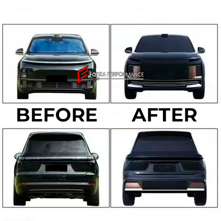 BODY KIT for LIXIANG L9

Set includes:

Front Bumper Assembly
Side Skirts
Rear Bumper Assembly

Material: Plastic

Note: Professional installation is required.