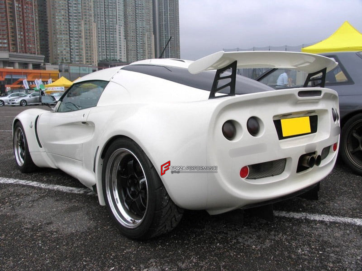 BODY KIT for Lotus Exige S1
Set includes:

Front Lip Splitter
Front Clamshell
Hood Bonnet
Hardtop Roof
Rear Clamshell
Rear Spoiler Wing
NOTE: Professional installation is required.