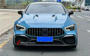BODY KIT for Mercedes-Benz AMG GT 4 DOOR X290 2018+
Set includes:

Front Lip
Front Bumper
Front Bumper Trims
Hood Bonnet
Fender Flares
Side Skirts
Rear Bumper
Rear Bumper Trims
Rear Diffuser
Material: Plastic

NOTE: Professional installation is required