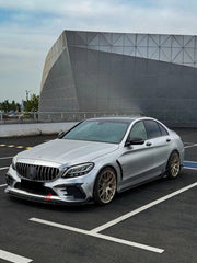 BODY KIT for MERCEDES BENZ C CLASS W205 2015 - 2021 FORZA PERFORMANCE Custom fit Dry Carbon VTEN Design Style
Set includes:

Front Lip
Front Bumper Canards
Side Skirts
Rear Lip
Rear Corners
Rear Spoiler
Material: Plastic

NOTE: Professional installation is required.