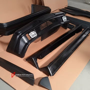 BODY KIT for Mercedes Benz E CLASS W124 1995+
Set includes:

Front Bumper
Front Fenders
Side Skirts
Side Moldings
Rear Fenders
Rear Bumper
Material: Plastic

NOTE: Professional installation is required.