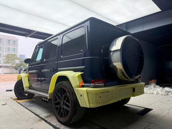 CARBON BODY KIT for MERCEDES-BENZ G-CLASS G63 W465 2024+

Set includes:

Front Bumper Assembly
Front Grille
Hood / Bonnet
Front Fenders
Rear Spoiler
Rear Fender Flares
Rear Bumper

Material: Carbon Fiber

NOTE: Professional installation is required.

Contact us for pricing