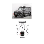 BODY KIT for MERCEDES-BENZ G-CLASS W463 G55 2008 - 2018 FORZA PERFORMANCE custom fit TI MECH II
Set includes:

Front Grille
Hood Bonnet
Front Fender Flares
Roof Light Bar
Side Snorkels
Body Side Door Moldings
Side Skirts
Rear Fender Flares
Material: Plastic

NOTE: Professional installation is required.