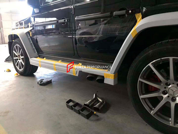 BLADE I STYLE BODY KIT for MERCEDES-BENZ G-CLASS W464 2018 - 2024  Set includes:  Hood Front Bumper Fog Lights Fender Flares Side Skirts Rear Bumper