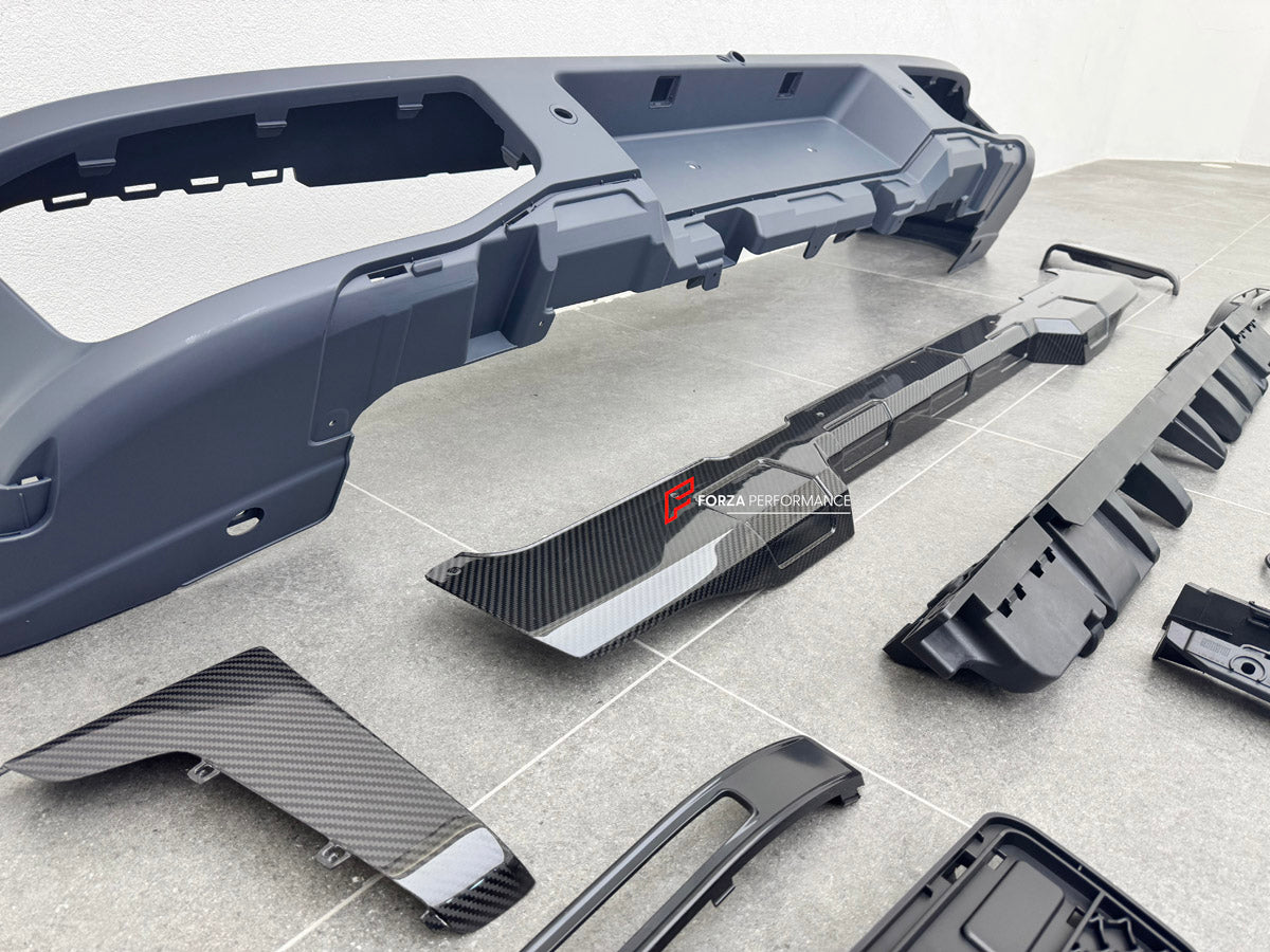 BODY KIT for MERCEDES BENZ G CLASS W465 G450D G500 G580 G63 AMG 2025+

Set includes:

Front Lip
Front Bumper Assembly
Front Bumper Trims and Meshes
Grille Frame
Grille
Headlight Cover
Fenders
Fender Meshes
Rear Bumper Assembly
Rear Bumper Trims and Meshes
Rear Diffuser

Material: Plastic

NOTE: Professional installation is required.

Why “Contact Us for Pricing”?

We don’t display fixed prices because our goal is to offer you the most competitive deal possible. Product costs often decrease over time, and by