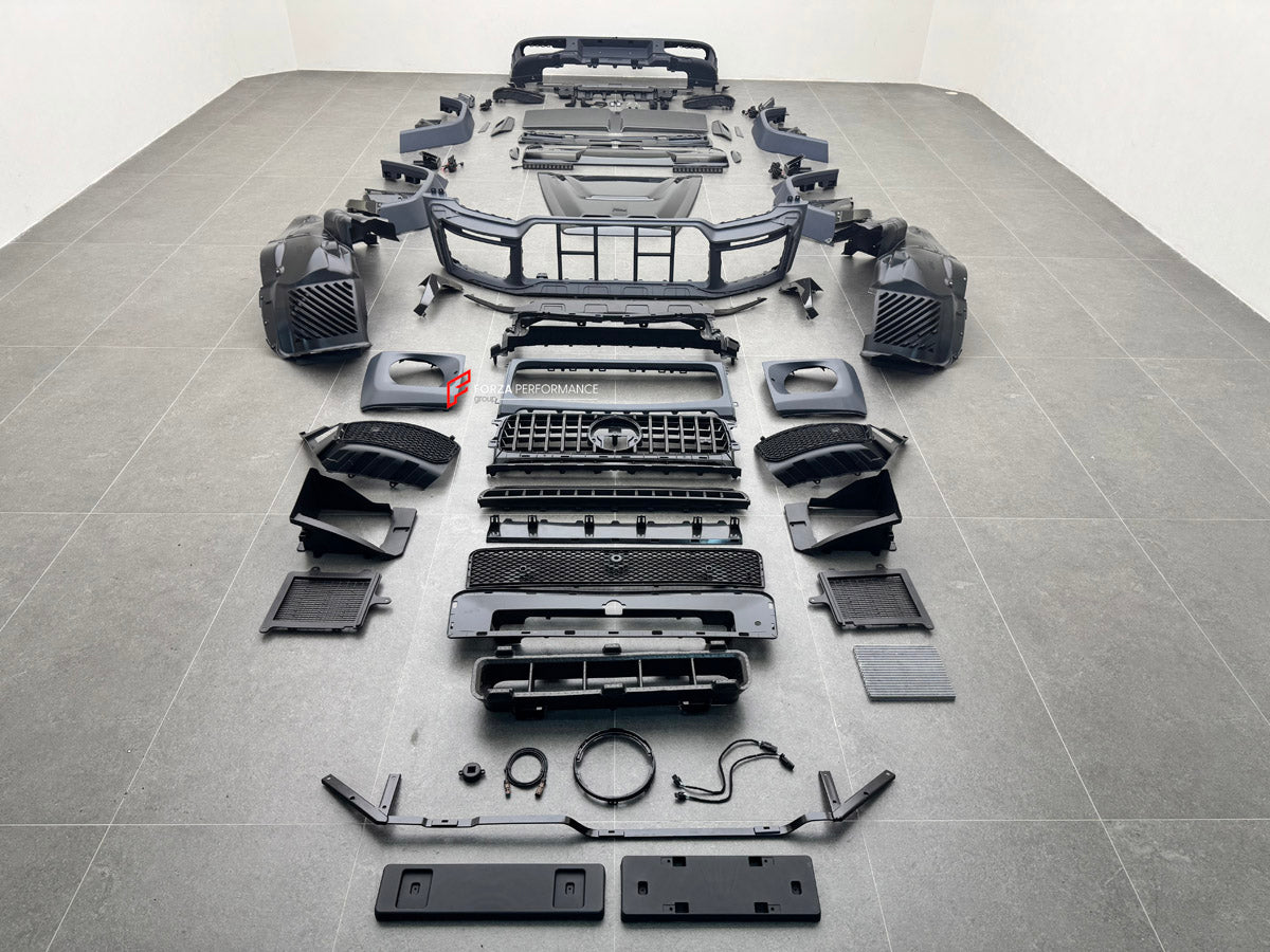 BODY KIT for MERCEDES BENZ G CLASS W465 G450D G500 G580 G63 AMG 2025+

Set includes:

Front Lip
Front Bumper Assembly
Front Bumper Trims and Meshes
Grille Frame
Grille
Headlight Cover
Fenders
Fender Meshes
Rear Bumper Assembly
Rear Bumper Trims and Meshes
Rear Diffuser

Material: Plastic

NOTE: Professional installation is required.

Why “Contact Us for Pricing”?

We don’t display fixed prices because our goal is to offer you the most competitive deal possible. Product costs often decrease over time, and by
