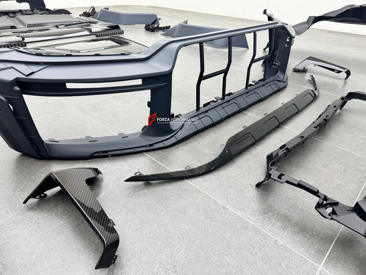 BODY KIT for MERCEDES BENZ G CLASS W465 G450D G500 G580 G63 AMG 2025+

Set includes:

Front Lip
Front Bumper Assembly
Front Bumper Trims and Meshes
Grille Frame
Grille
Headlight Cover
Fenders
Fender Meshes
Rear Bumper Assembly
Rear Bumper Trims and Meshes
Rear Diffuser

Material: Plastic

NOTE: Professional installation is required.

Why “Contact Us for Pricing”?

We don’t display fixed prices because our goal is to offer you the most competitive deal possible. Product costs often decrease over time, and by