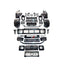 BODY KIT for Mercedes Benz G Class W465 G63 G500 2024+
Set includes:

Front Lip
Front Bumper Assembly
Front Grille
License Plate
Hood Bonnet
Front Fenders
Side Mirror Covers
Roof Light Bar
Rear Fenders
Roof Spoiler
Rear Diffuser
Rear Bumper Assembly
Material: Plastic

NOTE: Professional installation is required.