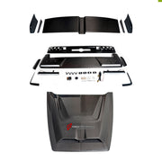 BODY KIT for Mercedes Benz G Class W465 G63 G500 2024+
Set includes:

Front Lip
Front Bumper Assembly
Front Grille
License Plate
Hood Bonnet
Front Fenders
Side Mirror Covers
Roof Light Bar
Rear Fenders
Roof Spoiler
Rear Diffuser
Rear Bumper Assembly
Material: Plastic

NOTE: Professional installation is required.