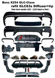 CONVERSION BODY KIT for MERCEDES BENZ GLC CLASS X254 2022+ UPGRADE to GLC63S FACELIFT

Set includes:

Rear Bumper Assembly
Rear Diffuser with LED
Exhaust Tips

Material: Plastic


Note: Professional installation is required.

Payment ►
Visa

Mastercard

PayPal with a credit card (add 4.4% at checkout)
Payoneer
Cryptocurrency
Shipment ►
By express DHL/UPS/TNT/FedEx
To the local international airport
Special line by air
Special line by the sea
To Europe and the UK by train

Please let us know which shipping o