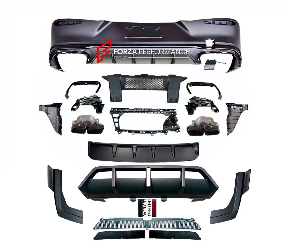 CONVERSION BODY KIT for MERCEDES BENZ GLC COUPE CLASS X254 2022+ UPGRADE to GLC63S COUPE FACELIFT

Set includes:

Rear Bumper Assembly
Rear Diffuser with LED
Exhaust Tips

Material: Plastic


Note: Professional installation is required.

Payment ►
Visa

Mastercard

PayPal with a credit card (add 4.4% at checkout)
Payoneer
Cryptocurrency
Shipment ►
By express DHL/UPS/TNT/FedEx
To the local international airport
Special line by air
Special line by the sea
To Europe and the UK by train

Please let us know whic