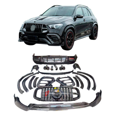 BODY KIT for MERCEDES BENZ GLE V167 AMG 2020+

Set includes:

Front Lip
Front Grille
Inserts for Front Bumper
Front Fender Flares
Rear Fender Flares
Rear Decklid Spoiler
Rear Diffuser with Exhaust Tips

Material: Real Carbon Fiber

NOTE:&nbsp;Professional installation is required

Payment ►
Visa
Mastercard
PayPal with a credit card (add 4.4% at checkout)
Payoneer
Cryptocurrency
Shipment ►
By express DHL/UPS/TNT/FedEx
To the local international airport
Special line by air
Special line by the sea
To Europe an